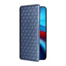 For Xiaomi Poco X6 Neo 5G Cubic Grid Texture Flip Leather Phone Case(Blue) - 2