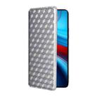 For Xiaomi Poco X6 Neo 5G Cubic Grid Texture Flip Leather Phone Case(Silver) - 2