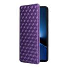 For Xiaomi Poco X7 Pro 5G / Redmi Turbo 4 5G Cubic Grid Texture Flip Leather Phone Case(Purple) - 2