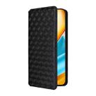 For Honor 90 GT 5G Cubic Grid Texture Flip Leather Phone Case(Black) - 2