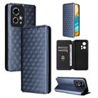 For Honor 90 GT 5G Cubic Grid Texture Flip Leather Phone Case(Blue) - 1