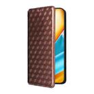 For Honor 90 GT 5G Cubic Grid Texture Flip Leather Phone Case(Brown) - 2