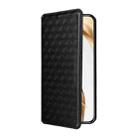 For Honor 200 5G Cubic Grid Texture Flip Leather Phone Case(Black) - 2