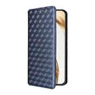 For Honor 200 5G Cubic Grid Texture Flip Leather Phone Case(Blue) - 2