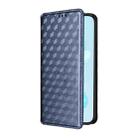 For Honor 200 Lite 5G Global Cubic Grid Texture Flip Leather Phone Case(Blue) - 2