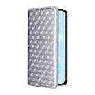 For Honor 200 Lite 5G Global Cubic Grid Texture Flip Leather Phone Case(Silver) - 2