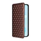 For Honor 200 Lite 5G Global Cubic Grid Texture Flip Leather Phone Case(Brown) - 2