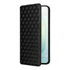 For Honor 300 5G Cubic Grid Texture Flip Leather Phone Case(Black) - 2