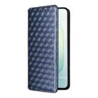 For Honor 300 5G Cubic Grid Texture Flip Leather Phone Case(Blue) - 2
