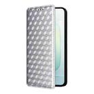 For Honor 300 5G Cubic Grid Texture Flip Leather Phone Case(Silver) - 2