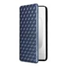 For Honor 300 Pro 5G Cubic Grid Texture Flip Leather Phone Case(Blue) - 2