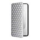 For Honor 300 Pro 5G Cubic Grid Texture Flip Leather Phone Case(Silver) - 2
