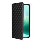For Honor 400 Lite 5G Cubic Grid Texture Flip Leather Phone Case(Black) - 2