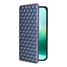 For Honor 400 Lite 5G Cubic Grid Texture Flip Leather Phone Case(Blue) - 2