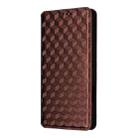 For Honor 400 Lite 5G Cubic Grid Texture Flip Leather Phone Case(Brown) - 2
