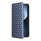 For Honor Magic7 5G Cubic Grid Texture Flip Leather Phone Case(Blue) - 2