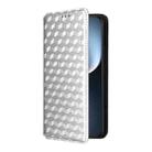 For Honor Magic7 5G Cubic Grid Texture Flip Leather Phone Case(Silver) - 2