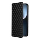 For Honor Magic7 Pro 5G Cubic Grid Texture Flip Leather Phone Case(Black) - 2