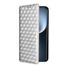 For Honor Magic7 Pro 5G Cubic Grid Texture Flip Leather Phone Case(Silver) - 2