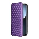 For Honor Magic7 Pro 5G Cubic Grid Texture Flip Leather Phone Case(Purple) - 2