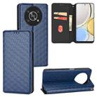 For Honor Magic4 Lite / X9 Cubic Grid Texture Flip Leather Phone Case(Blue) - 1