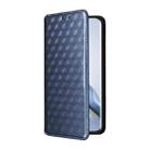 For Honor Magic6 5G Cubic Grid Texture Flip Leather Phone Case(Blue) - 2