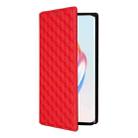 For Honor Magic6 Lite 5G / X9b 5G Cubic Grid Texture Flip Leather Phone Case(Red) - 2