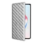 For Honor Magic6 Lite 5G / X9b 5G Cubic Grid Texture Flip Leather Phone Case(Silver) - 2