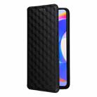 For Honor X5 Plus Cubic Grid Texture Flip Leather Phone Case(Black) - 2