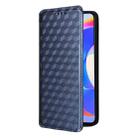 For Honor X5 Plus Cubic Grid Texture Flip Leather Phone Case(Blue) - 2
