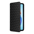 For Honor X5b / X5b Plus Cubic Grid Texture Flip Leather Phone Case(Black) - 2