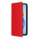 For Honor X5b / X5b Plus Cubic Grid Texture Flip Leather Phone Case(Red) - 2