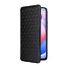 For Honor X6a 4G Cubic Grid Texture Flip Leather Phone Case(Black) - 2