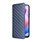 For Honor X6a 4G Cubic Grid Texture Flip Leather Phone Case(Blue) - 2