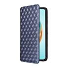 For Honor X6b 4G Cubic Grid Texture Flip Leather Phone Case(Blue) - 2