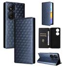 For Honor X7b / Play 50 Plus Cubic Grid Texture Flip Leather Phone Case(Blue) - 1