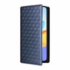 For Honor X7b / Play 50 Plus Cubic Grid Texture Flip Leather Phone Case(Blue) - 2