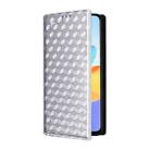For Honor X7b / Play 50 Plus Cubic Grid Texture Flip Leather Phone Case(Silver) - 2