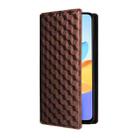For Honor X7b / Play 50 Plus Cubic Grid Texture Flip Leather Phone Case(Brown) - 2