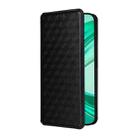 For Honor X8c 4G Cubic Grid Texture Flip Leather Phone Case(Black) - 2