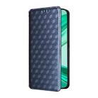 For Honor X8c 4G Cubic Grid Texture Flip Leather Phone Case(Blue) - 2