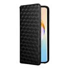 For Honor X60 5G / X9c Smart Cubic Grid Texture Flip Leather Phone Case(Black) - 2