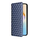 For Honor X60 5G / X9c Smart Cubic Grid Texture Flip Leather Phone Case(Blue) - 2