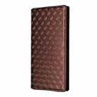 For Honor X60 5G / X9c Smart Cubic Grid Texture Flip Leather Phone Case(Brown) - 2