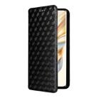 For Honor X60 Pro 5G / X9c 5G Cubic Grid Texture Flip Leather Phone Case(Black) - 2