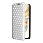 For Honor X60 Pro 5G / X9c 5G Cubic Grid Texture Flip Leather Phone Case(Silver) - 2