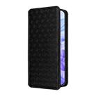 For Honor X60i 5G Cubic Grid Texture Flip Leather Phone Case(Black) - 2