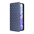 For Honor X60i 5G Cubic Grid Texture Flip Leather Phone Case(Blue) - 2