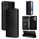 For Honor Play 50 / Play 50m Cubic Grid Texture Flip Leather Phone Case(Black) - 1