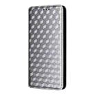 For Honor Play 50 / Play 50m Cubic Grid Texture Flip Leather Phone Case(Silver) - 2